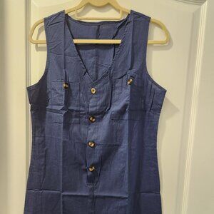 Sleeveless Linen Jumpsuit